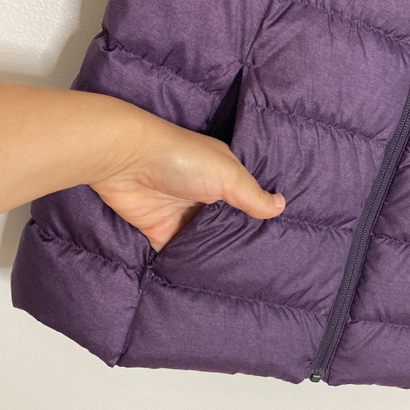 Eddie Bauer Vest Womens XS Purple EB650 Goose Down Puffy Fall Winter - Picture 7 of 15